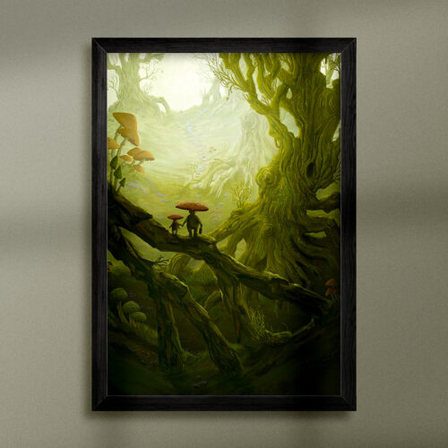 A3 Print in lijst 'Mossy'